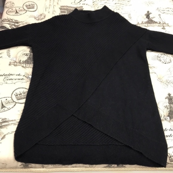 Halogen  Faux Wrap Cashmere Blend Sweater - Picture 4 of 8